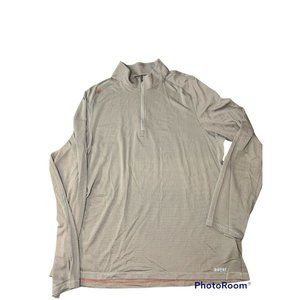 RHONE Men’s XXL Gray 1/4 Quarter Zip Pullover Long Sleeve Activewear Top